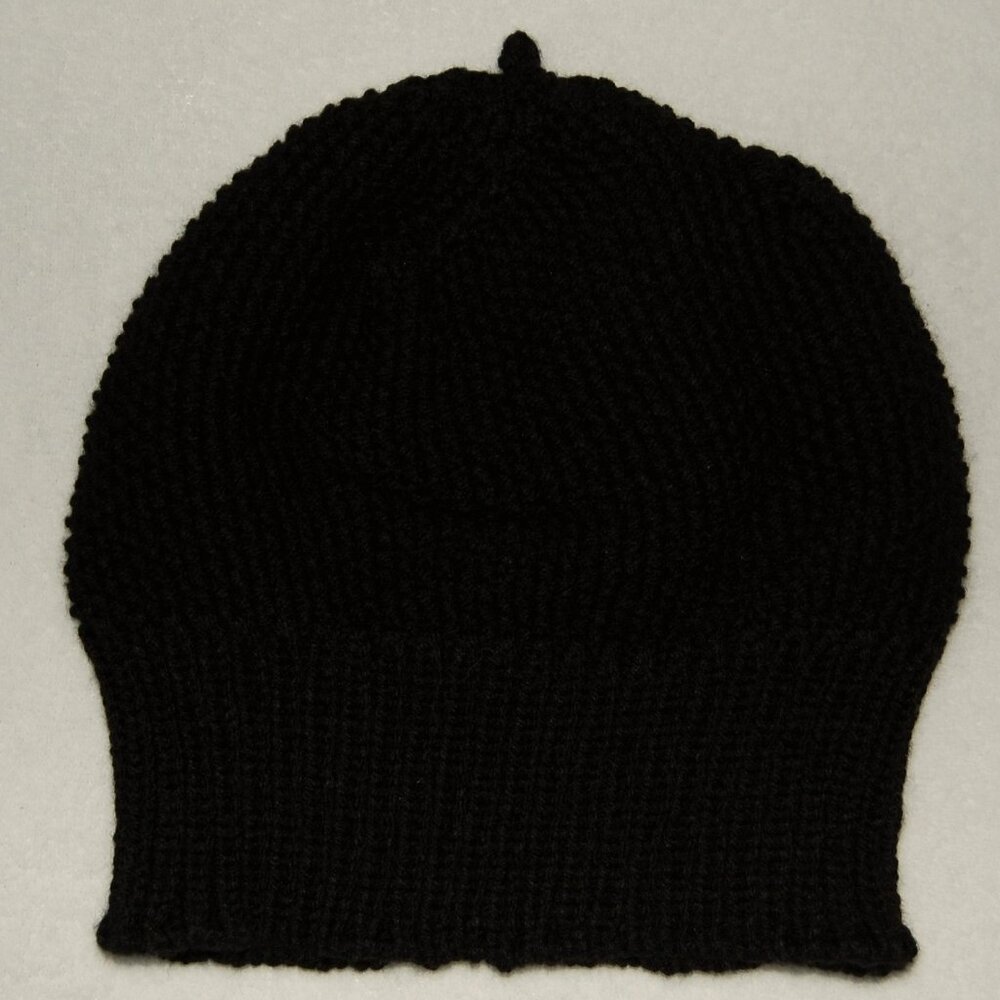 NEW Handmade Black Beret Hat, Women Size M/L - Picture 9 of 9